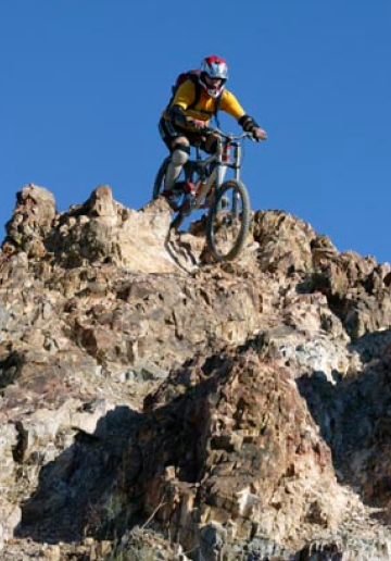 Bootleg_Canyon 1 Mountain biker in bootleg canyon